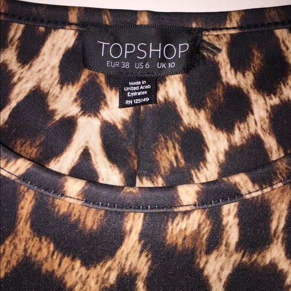 TOPSHOP Leopard Print Dress - Picture 5 of 7